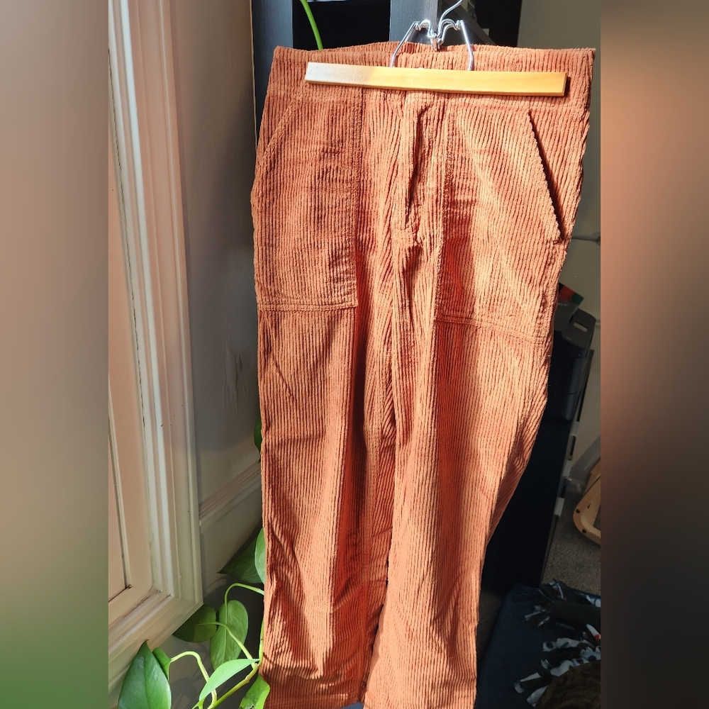 Pact Women's Rust Corduroy Pants